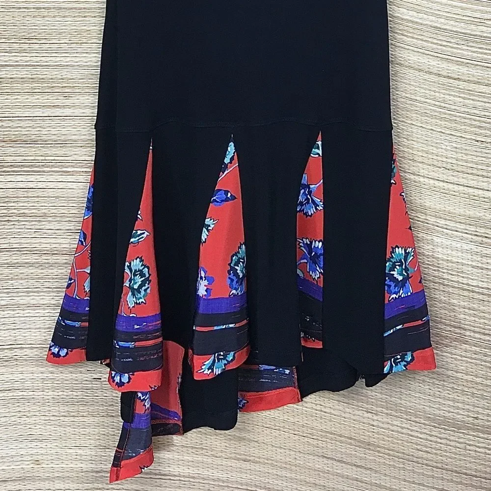 Derek Lam 10 Crosby NEW Silk-Trim Tank Dress Black Made in Portugal Size 8 - Picture 8 of 15
